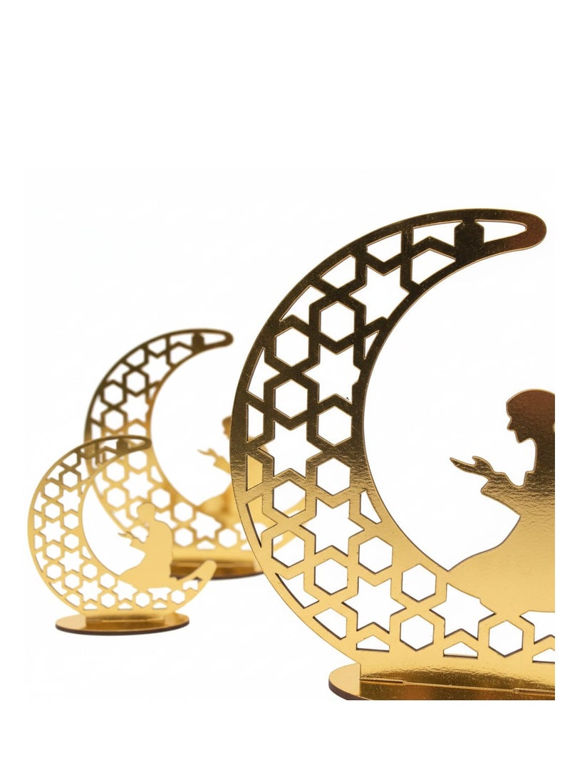 Ramadan Crescent Holders Set 3 Different Sizes - Image 2